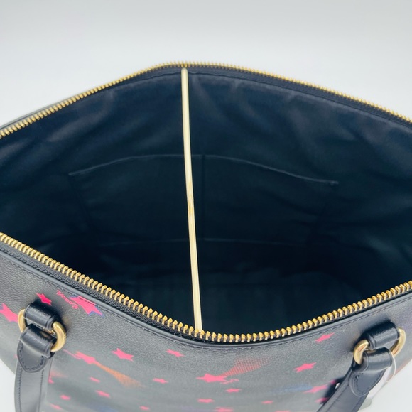 Coach Black Tote with Pink and Blue Accents - Picture 12 of 14